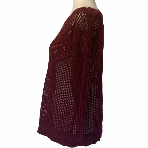American Eagle Women's Burgundy Sweater - Picture 7 of 10